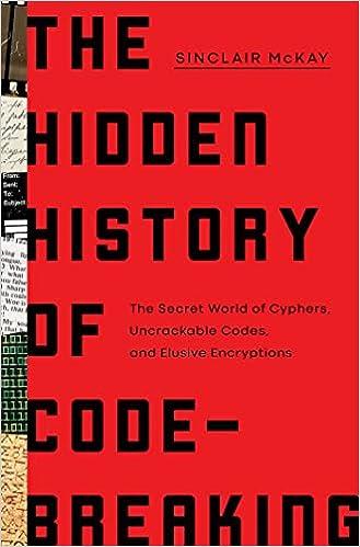 the hidden history of code breaking he secret world of cyphers uncrackable codes and elusive encryptions 1st