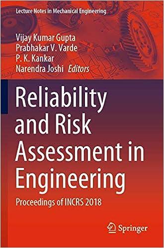 reliability and risk assessment in engineering proceedings of incrs 2018 2018 edition vijay kumar gupta,