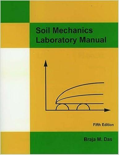 soil mechanics laboratory manual 5th edition braja m. das 1576450104, 978-1576450109