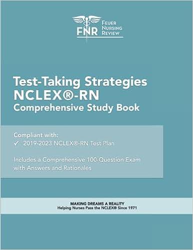 feuer nursing review test taking strategies nclex-rn lecture book 2019 edition feuer nursing review
