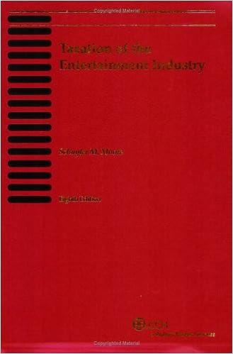 taxation of the entertainment industry 8th edition j.d. schuyler m. moore 0808089463, 978-0808089469