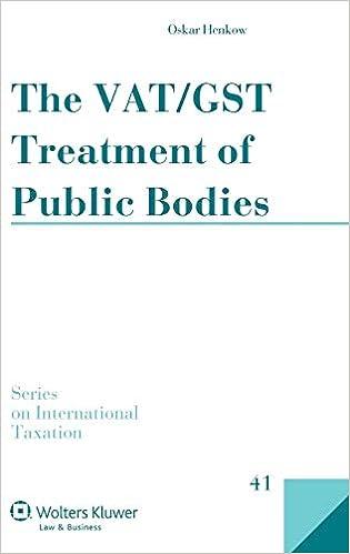 the vat gst treatment of public bodies 1st edition oskar henkow 9041146636, 978-9041146632