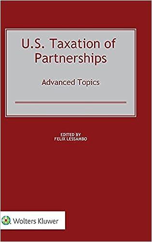 u.s. taxation of partnerships advanced topics 1st edition felix i. lessambo 9403533838, 978-9403533834