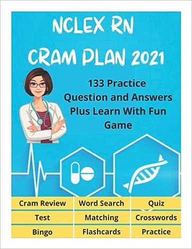 nclex rn cram plan 2021 133 practice question and answers plus learn with fun game 1st edition david fletcher