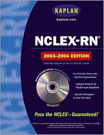nclex-rn 2003 2004 with cd rom 2003 edition kaplan 978-0743241199