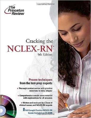 cracking the nclex-rn 9th edition princeton review 0375428097, 978-0375428098