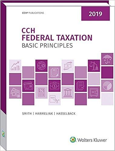 federal taxation basic principles 2019 35th edition ephraim p. smith , philip j. harmelink, james r.