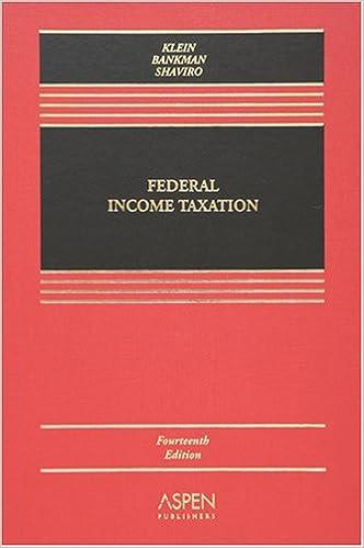 selected federal taxation statutes and regulations 14th edition daniel n. shaviro,william a. klein , joseph