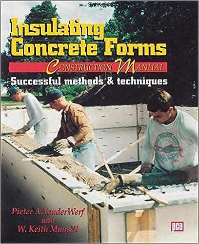 insulating concrete forms construction manual 1st edition peter vanderwerf, w. munsell 0070670323,