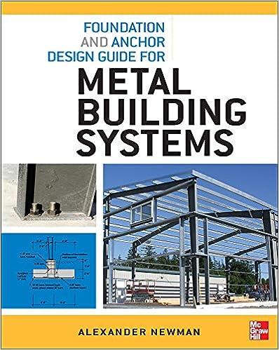 foundation and anchor design guide for metal building systems 1st edition alexander newman 0071766359,