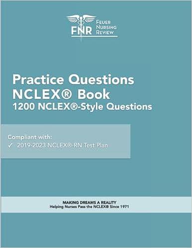 feuer nursing review practice questions nclex-rn book 2019 edition feuer nursing review 978-1099781599