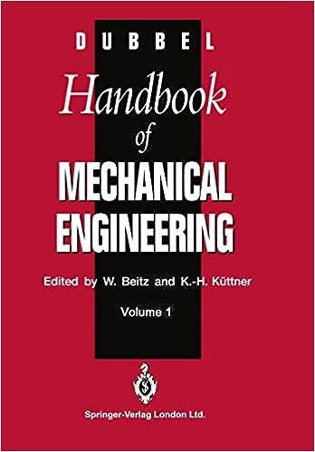 dubbel handbook of mechanical engineering volume 1 1st edition k.h. kuettner heinrich dubbel, wolfgang beitz,