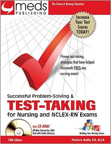 successful problem solving and test taking for nursing and nclex-rn exams 5th edition patricia a. hoefler