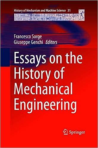 essays on the history of mechanical engineering 1st edition francesco sorge, giuseppe genchi 3319794175,