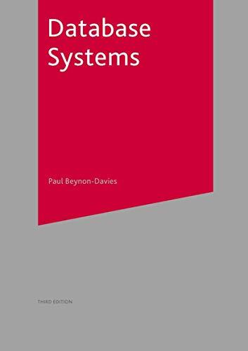 database systems 3th edition paul beynon-davies 978-1403916013