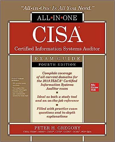 cisa certified information systems auditor all in one exam guide 4th edition peter h. gregory 1260458806,