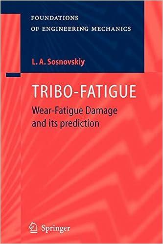 tribo fatigue wear fatigue damage and its prediction 1st edition leonid a. sosnovskiy, r.s. sosnovskaya, k.v.