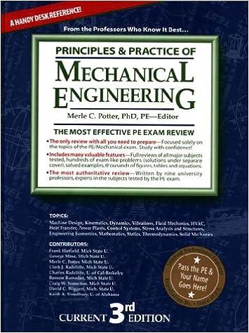 principles and practice of mechanical engineering 3rd edition merle c. potter 1881018423, 978-1881018421