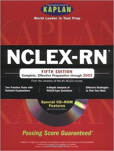 kaplan nclex-rn with cd-rom fifth edition passing score guaranteed 5th edition kaplan 0743205316,