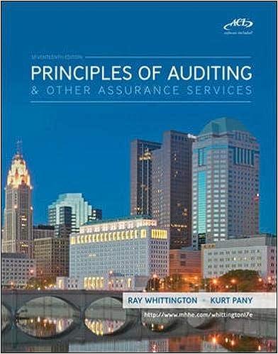 principles of auditing and other assurance services 17th edition ray whittington, kurt pany 0077304454,