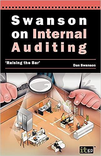 swanson on internal auditing raising the bar 1st edition it governance publishing 1849280673, 978-1849280679