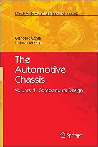 the automotive chassis components design volume 1 1st edition giancarlo genta, l. morello 9400789475,