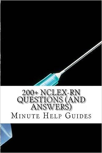 200 plus nclex-rn questions  and answers 1st edition minute help guides 1467907057, 978-1467907057