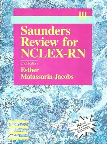 saunders review for nclex-rn revised reprint 2nd edition esther matassarin-jacobs 0721663230, 978-0721663234