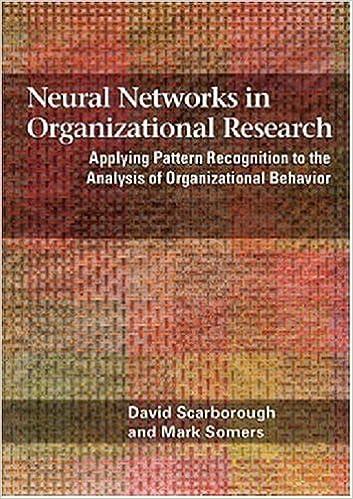 neural networks in organizational research applying pattern recognition to the analysis of organizational