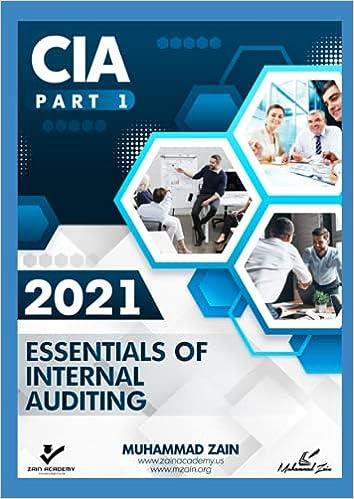 essentials of internal auditing cia part 1 2021 1st edition muhammad zain b09b36mrh2, 979-8542949130