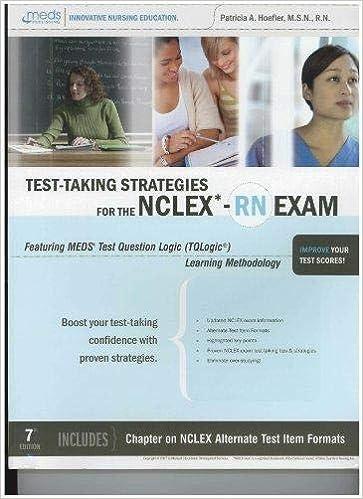 test taking strategies for the nclex-rn exam 7th edition patricia a. hoefler 1565335163, 978-1565335165