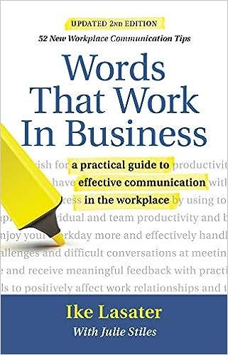 words that work in business a practical guide to effective communication in the workplace 2nd edition ike