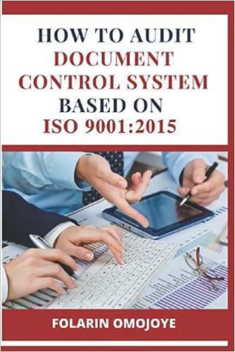 how to audit document control system based on iso 9001 2015 1st edition folarin omojoye b09892nf88,