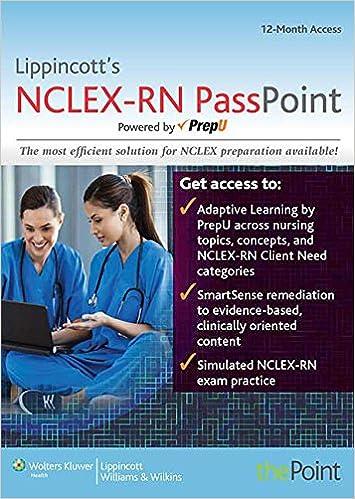 lippincotts nclex-rn passpoint 6th edition lippincott williams & wilkins 1496315510, 978-1496315519
