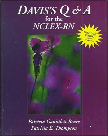 davis's q and a for the nclex-rn 1st edition patricia gauntlett beare 0803602820, 978-0803602823