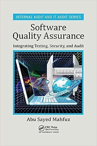 software quality assurance internal audit and it audit integrated testing security and audit 1st edition abu
