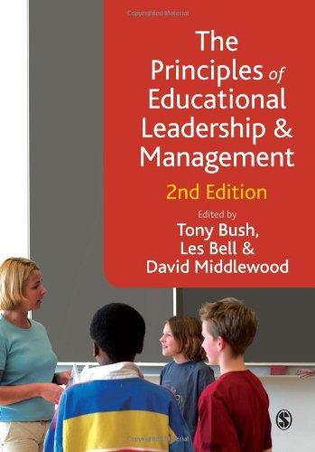 the principles of educational leadership and management 2nd edition tony bush, les bell, david middlewood