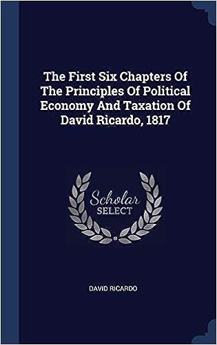 the first six chapters of the principles of political economy and taxation of david ricardo 1817 1st edition