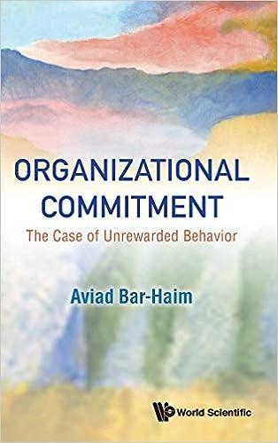 organizational commitment the case of unrewarded behavior 1st edition aviad bar-haim 9813232153,