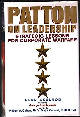 patton on leadership strategic lessons for corporate warfare 1st edition alan axelrod, alan axelrod, george