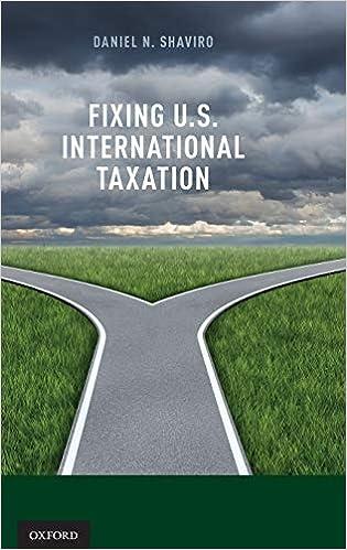 fixing u s international taxation 1st edition daniel n. shaviro 019935975x, 978-0199359752