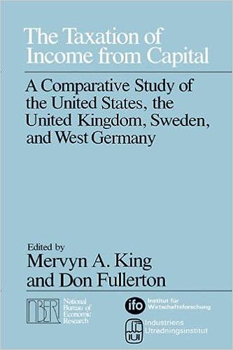 the taxation of income from capital  a comparative study of the united states the united kingdom sweden and