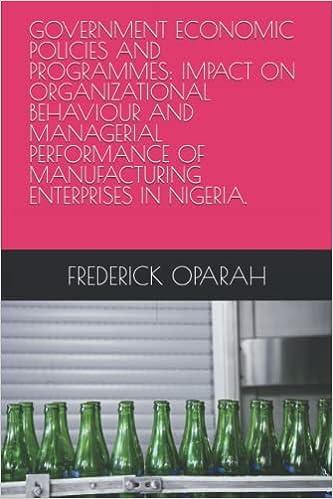 government economic policies and programmes impact on organizational behaviour and managerial performance of