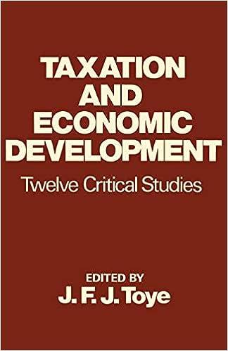 taxation and economic development twelve critical studies 1st edition john toye 071464028x, 978-0714640280