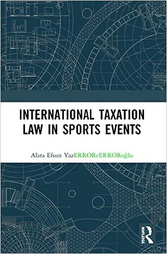 international taxation law in sports events 1st edition alara efsun yazicioglu 0367521547, 978-0367521547