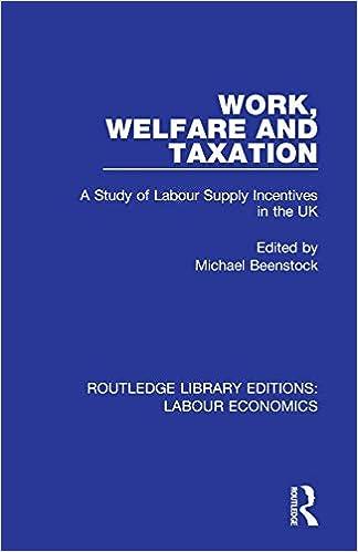 work welfare and taxation 1st edition michael beenstock 0367024764, 978-0367024765