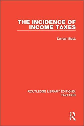The Incidence Of Income Taxes