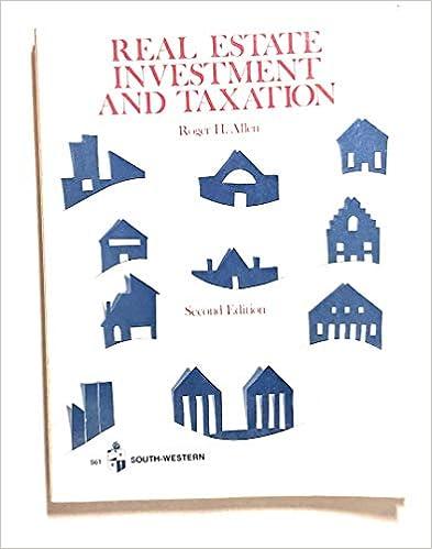 real estate investment and taxation 2nd edition roger h. allen 0538196106, 978-0538196109