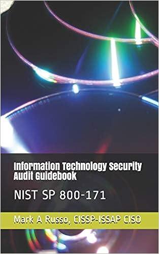 information technology security audit guidebook nist sp 800-171 1st edition mark a russo cissp-issap ciso
