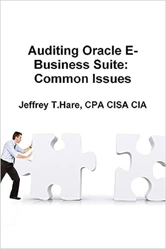 auditing oracle e business suite common issues 1st edition jeffrey t. hare 1329529766, 978-1329529762